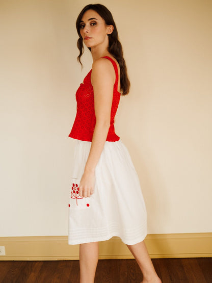 Britt Skirt in Folk Embroidery