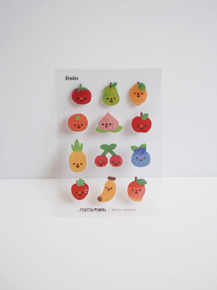 natamori - Fruits • clear sticker sheet