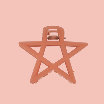 Pentagram Hair Clip - Burnt Orange