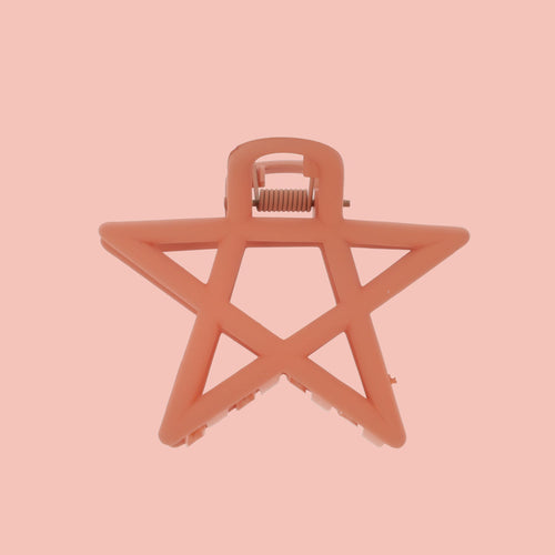 Pentagram Hair Clip - Burnt Orange