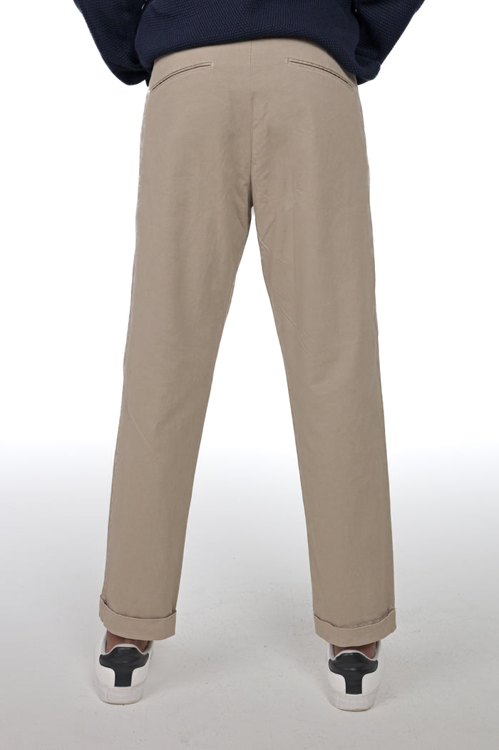 Pantaloni classici slim Racket Raso beige FW24/25