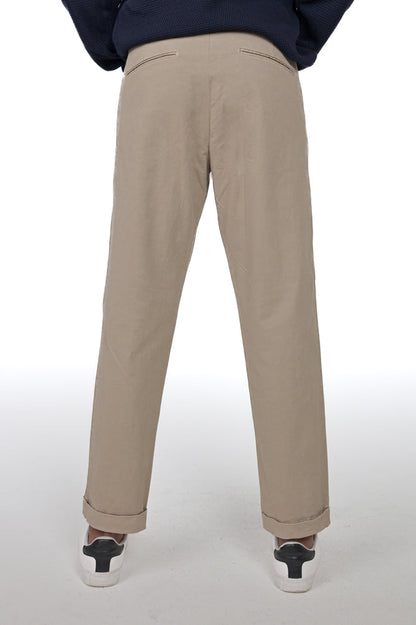 Pantaloni classici slim Racket Raso beige FW24/25