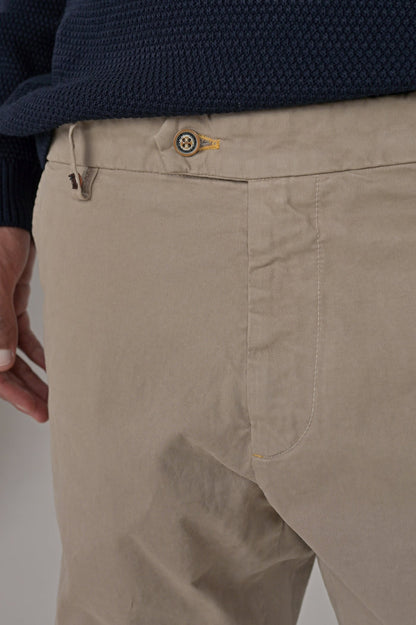 Pantaloni classici slim Racket Raso beige FW24/25