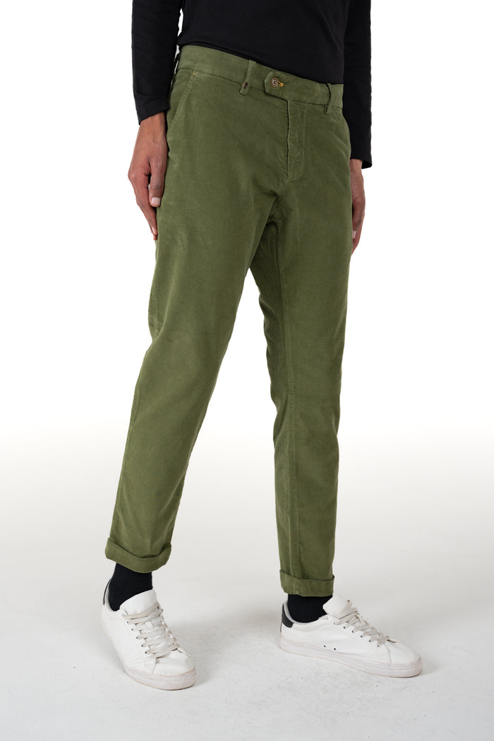 Pantaloni in Velluto Slim Racket FW26