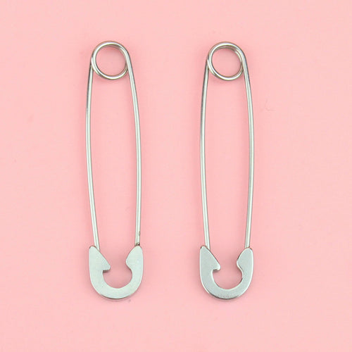 Pin it to Win it Safety Pin Earrings