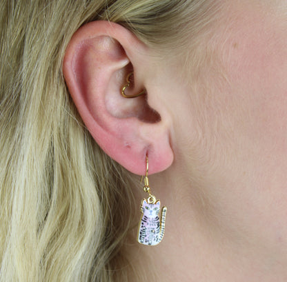 Pink Cheetah Earrings