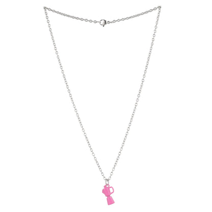 Pink Coffee Pot Necklace