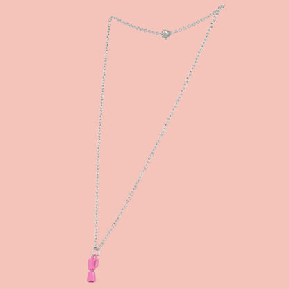 Pink Coffee Pot Necklace