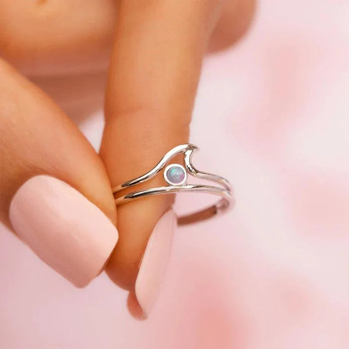 PURA VIDA OPAL WAVE RING - Cottage Toys - Peterborough - Ontario - Canada