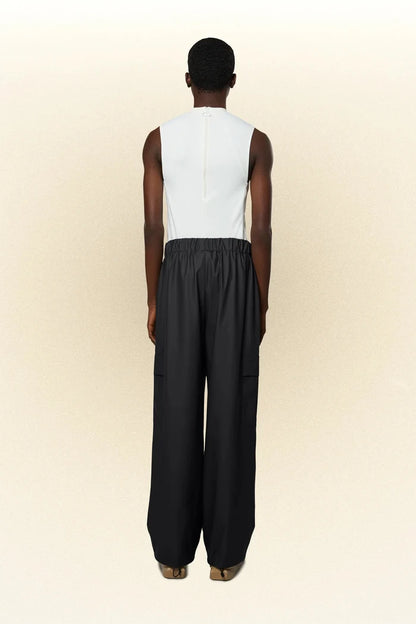 Rains - Cargo Rain Pants Wide - Black-Pantalons et Shorts-18990