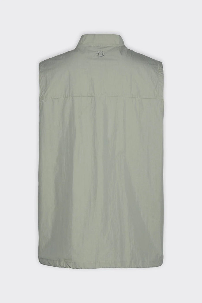 Rains - Woven Vest - Cement-Vestes et Manteaux-18670