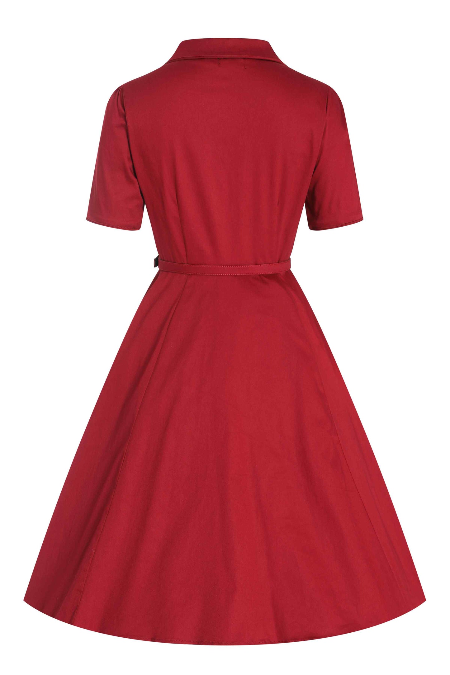 Penelope Retro Red Shirt Dress
