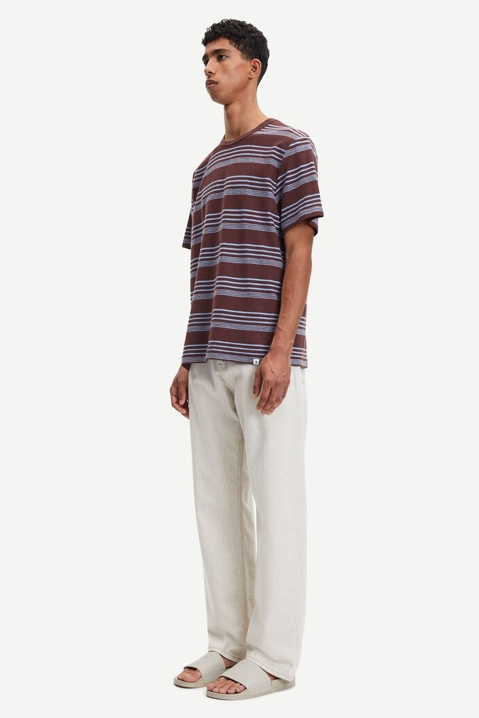 Samsoe Samsoe - Katlego T-shirt St. 11600 - Brown Stone St.-T-shirts-M21100024
