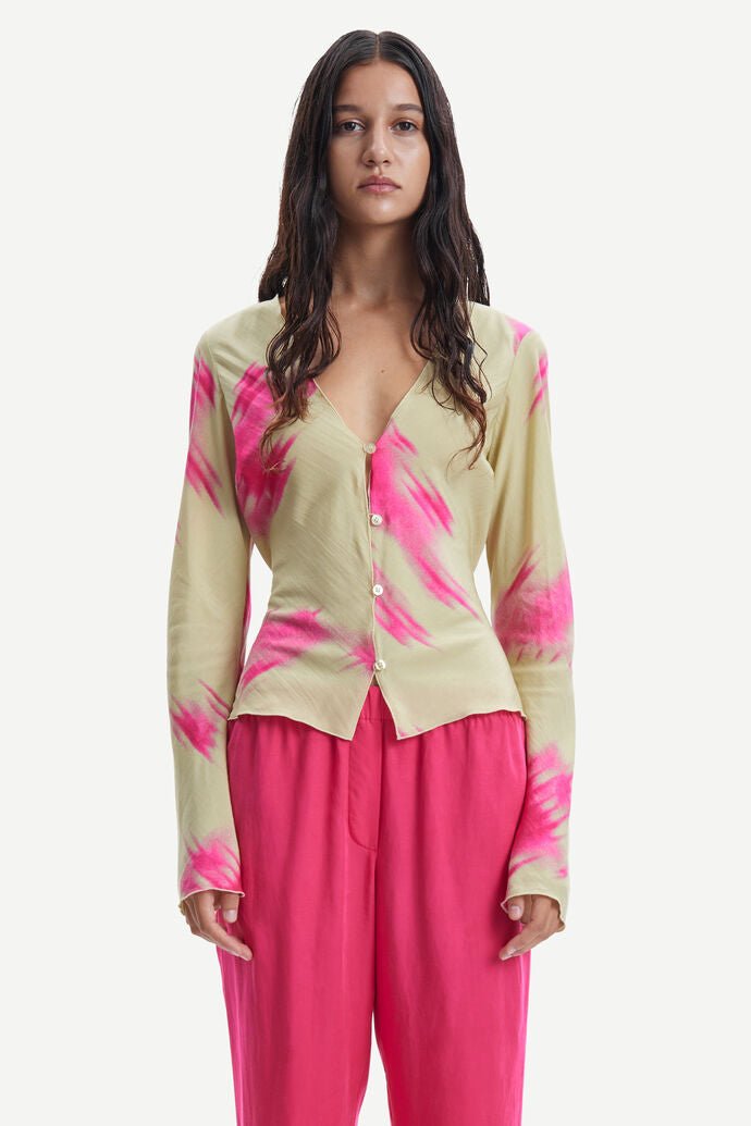 Samsoe Samsoe Femme - Emmie Blouse 14638 - Tie Sage-Tops-F23100153