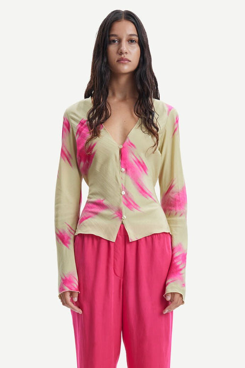 Samsoe Samsoe Femme - Emmie Blouse 14638 - Tie Sage-Tops-F23100153