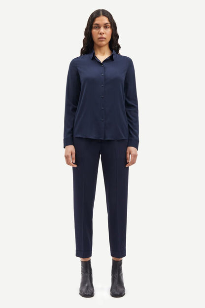 Samsoe Samsoe Femme - Hoys Pants 6528 - Night Sky-Jupes et Pantalons-F15404308