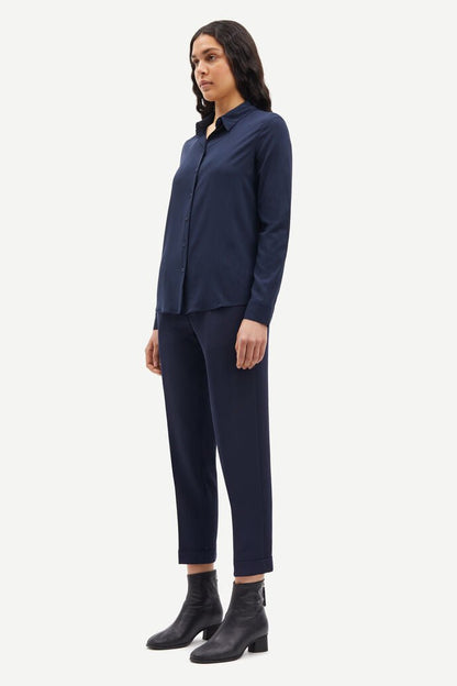Samsoe Samsoe Femme - Hoys Pants 6528 - Night Sky-Jupes et Pantalons-F15404308