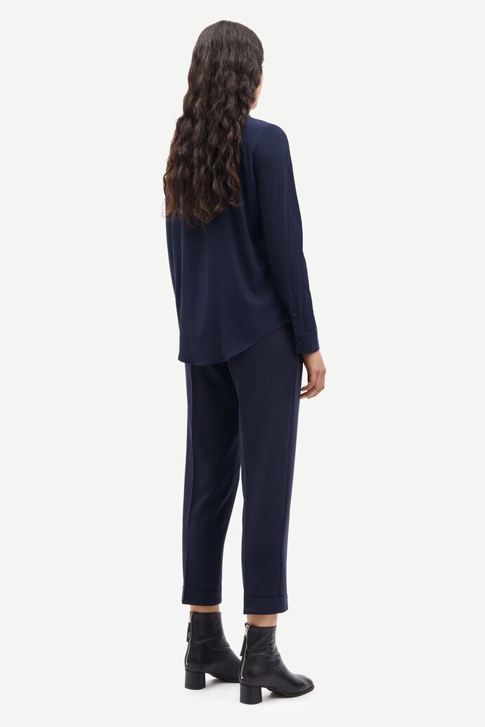 Samsoe Samsoe Femme - Hoys Pants 6528 - Night Sky-Jupes et Pantalons-F15404308