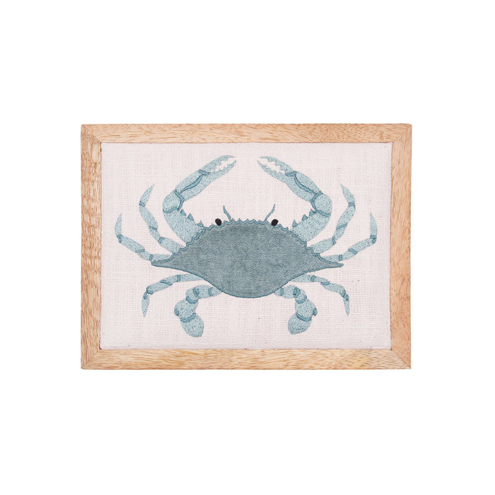 A Sea Glass Crab Wall Art.