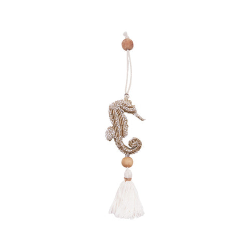 A Seahorse With Fringe Ornament.