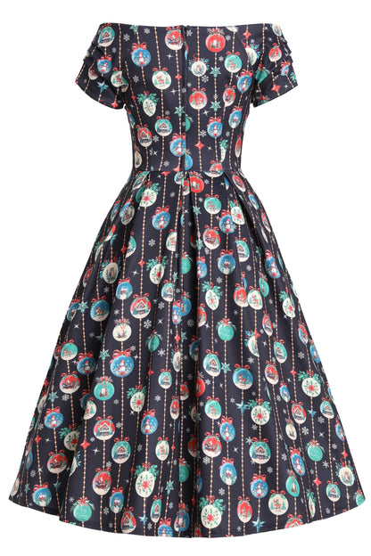 Lily Snow Globe Off Shoulder Dress