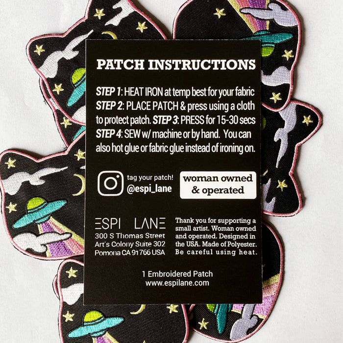 Space Cat UFO Patch