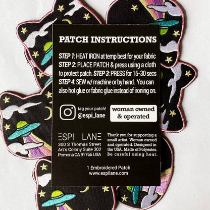 Space Cat UFO Patch