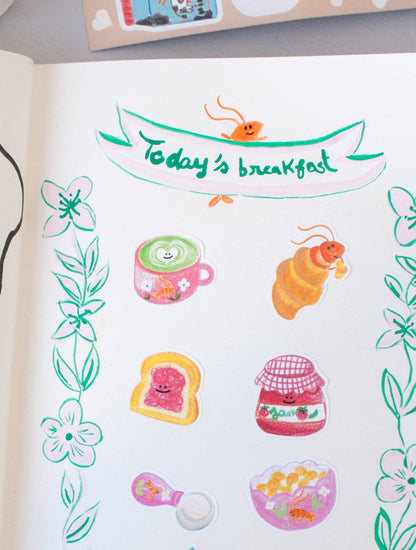 Studio Narine - The Breakfast Club - A6 Sticker Sheet