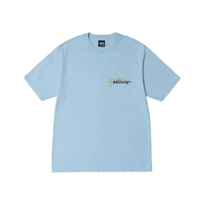 Stussy - Bokay Pigment Dyed tee - Sky Blue-T-shirts-1904881