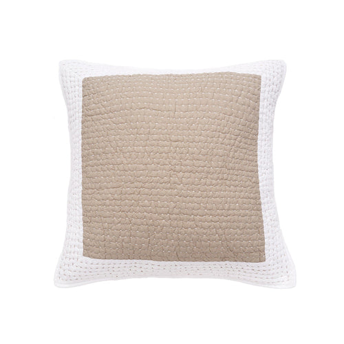 A Tamia Natural Euro Sham.