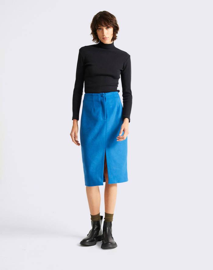 Thinking Mu - Black Rib Aine LS Top - Eco-responsable-Tops-WTS00186