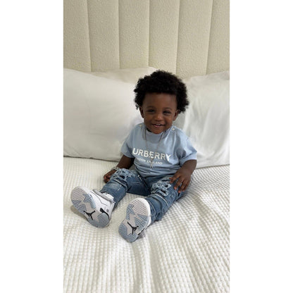 Toddler Elastic Distressed Ripped Denim Pants