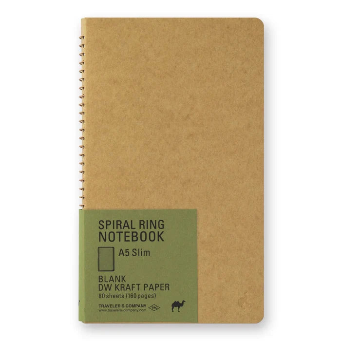 TRAVELER'S Company Blank DW Kraft Paper Spiral Ring Notebook