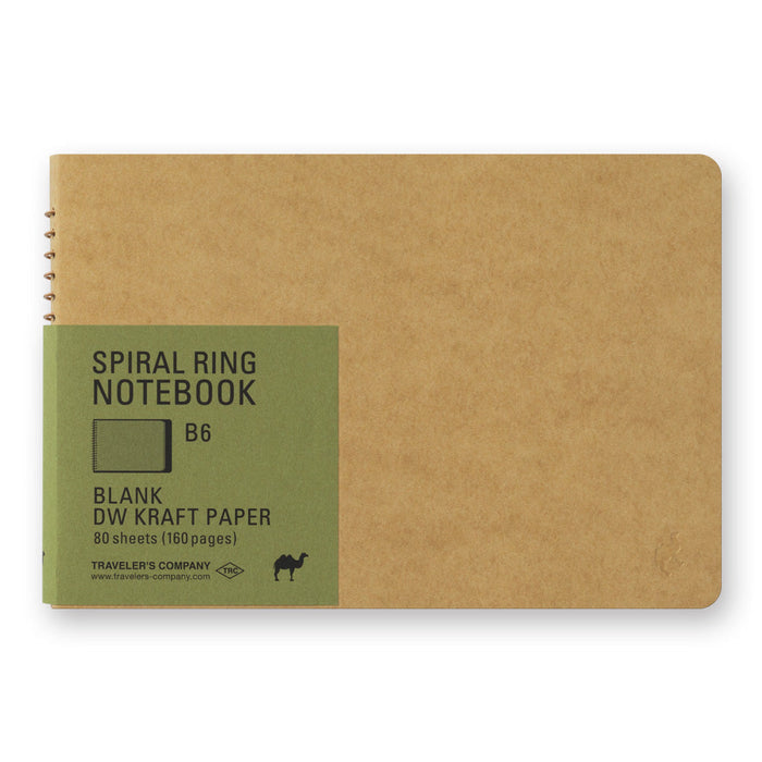 TRAVELER'S Company Blank DW Kraft Paper Spiral Ring Notebook