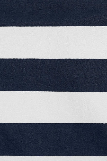 Darlene Nautical Navy & White Striped Swing Dress