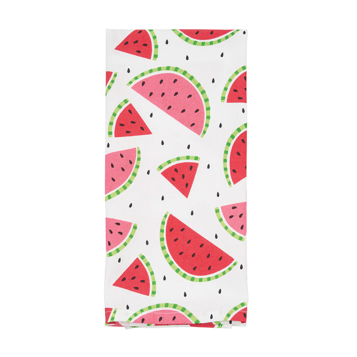 A Watermelon Slice Printed Kitchen Towel.